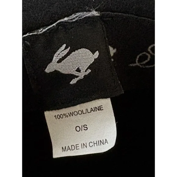 Peter Grimm Women's Hat True Character Black 100% Wool Boho Cap - Picture 12 of 16